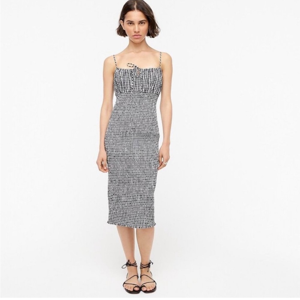 J Crew smocked dress Sz 8